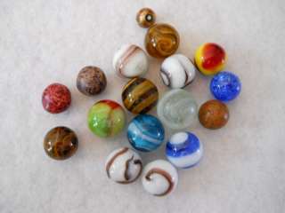 17 BEAUTIFUL OLD,VINTAGE,ANTIQUE MARBLES SG 792  