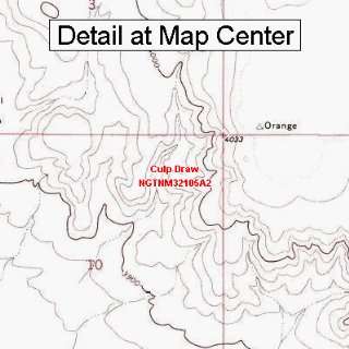 USGS Topographic Quadrangle Map   Culp Draw, New Mexico (Folded 