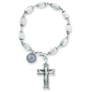  Base Metal Rosary Bracelet 8 Arts, Crafts & Sewing