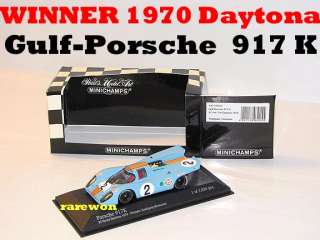 GULF Porsche 917K 1st WINNER 70 DAYTONA Minichamps 1/43  