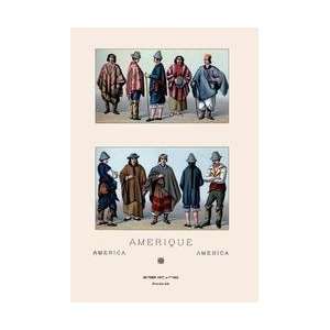 Popular Chilean Costume 24x36 Giclee