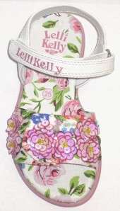 Lelli Kelly 8511 FIOR DI PESCO 1 White Sandals shoe NEW  