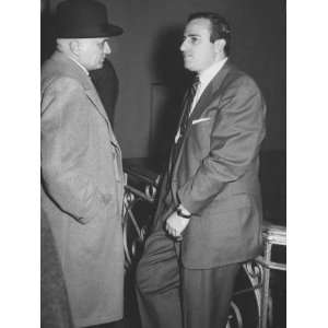 Boxing Manager Constantine DAmato Talking with Promoter Teddy Brenner 