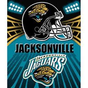 NFL Jacksonville Jaguars Light Weight Fleece Throw Blanket Shadow 