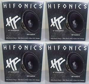   4x) HIFONICS HFX12D4 12 800 WATT CAR AUDIO SUBWOOFER 4 OHM HFX 12D4