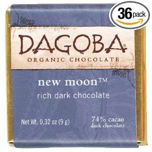 Dagoba Organic Chocolate Tasting Squares, New Moon (Rich Dark 