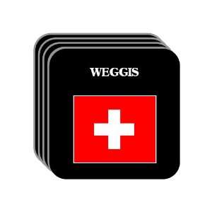  Switzerland   WEGGIS Set of 4 Mini Mousepad Coasters 