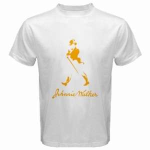 Johnnie Walker Whisky White Mens T Shirt Size S to 5XL  