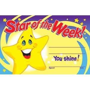  AWARDS STAR OF THE WEEK 30/PK 5X8