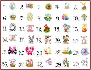 EASTER NAIL ART DECALS• KIDS,TOE OR ADULT SIZE  