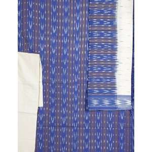   Salwar Kameez Fabric with Ikat Weave   Pure Cotton 