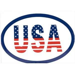  USA Oval LARGE Weatherproof VINYL Decal Sticker 6 x 4 