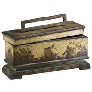  Weathered Gold Leaf Accent Box