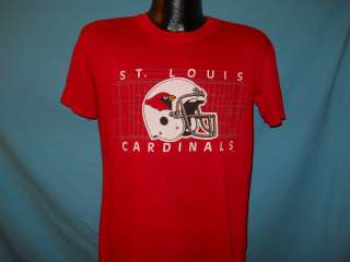 vintage ST. LOUIS CARDINALS FOOTBALL ARIZONA SOFT THIN RED 80s t shirt 