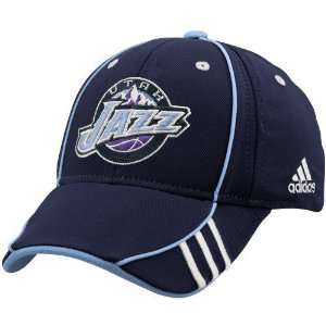 adidas Utah Jazz Navy Blue NBA 2007 Draft Day 1 Fit Flex Fit Hat 