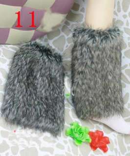 Fluffy Leg Warmer Snow boots Cover Accessories  