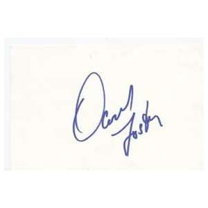  DAVID FOSTER Signed Index Card In Person