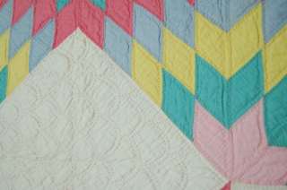 Large 30s Broken Star Antique Quilt ~GREAT QUILTING  