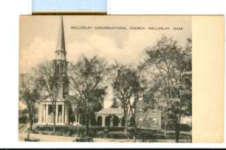 1930 WELLESLEY CONGREGATIONAL CHURCH WELLESLEY MA PC  