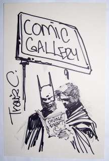 Travis Charest Original Art Sketch Batman Divine Right Signed  