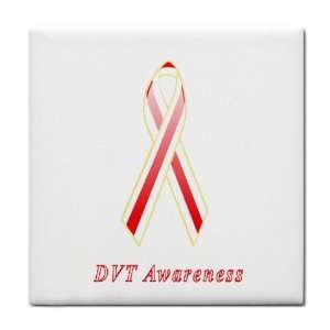  DVT Awareness Ribbon Tile Trivet 