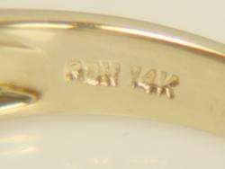 New 14K Yellow Gold 1.25ct Garnet Ring 7.2 grams  