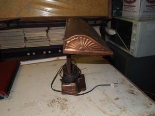   Metal Retro Art Deco Industrial Lawyer Bankers Desk Lamp Light  