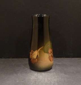 Rookwood Standard Glaze Vase With Nasturtiums, 6 7/8, Caroline 