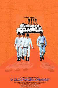 Rare Vintage Movie Poster Print CLOCKWORK ORANGE  