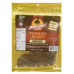 Holy Cow Turkey Jerky Orignal Pack of 6   2.12 Oz  Grocery 