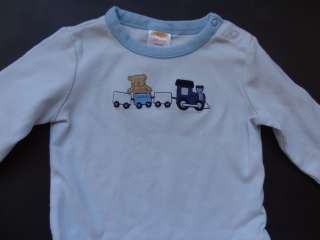 Boys Gymboree Blue Train Outfit Size 0 to 6 Months  
