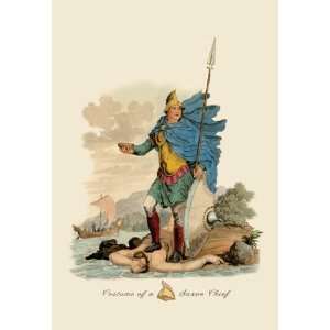 Costume of a Saxon Chief 20x30 poster 