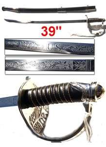 39 CIVIL WAR UNION ARMY OFFICERS SWORD cavalry sabre  