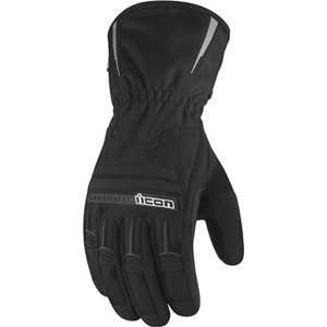  Icon PDX Waterproof Gloves Black Automotive