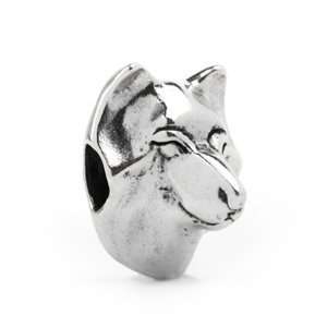  Novobeads She Wolf Bead Charm in Sterling Silver   Made in 