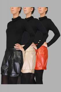 LADIES FAUX LEATHER WET LOOK EVENING PVC WOMENS HIGH WAISTED SHORTS 