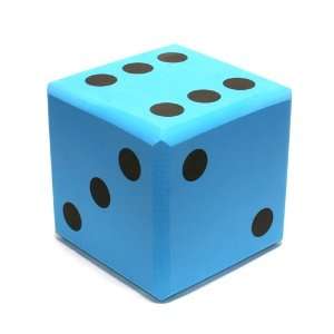    Koplow 400mm d6 Foam Dice, Blue with Black pips Toys & Games