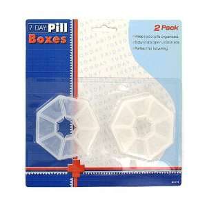  24 Packs of 2 Weekly Pill Storage Boxes