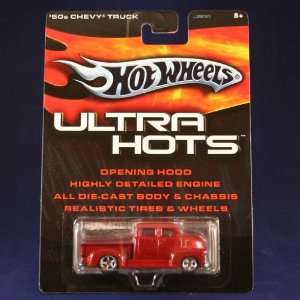 50s CHEVY TRUCK (RED) Hot Wheels 2005 ULTRA HOTS 164 Scale Die Cast 