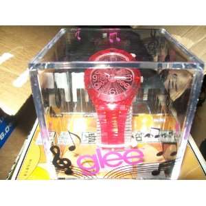  Glee Watch Clear Red Band Red Color Face Electronics