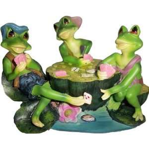  Frogs Playing Poker Game