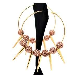 Gold Lady Gaga Paparazzi Basketball Wives Earring with 5 