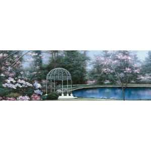    Lakeside Gazebo Panel   Diane Romanello 36x12