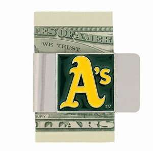  Large MLB Money Clip   Oakland Athletics Sports 