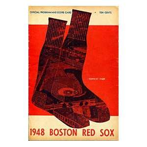   Red Sox Unsigned Official Program & Score Card