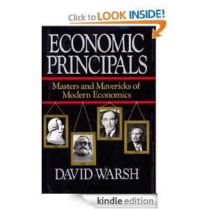 Economic Principles David Warsh  Kindle Store