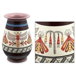  Ceramic vase, Dragonflies