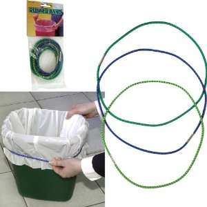  Set of 3 Secure Trash Can Rubber Bands   Home and Garden 
