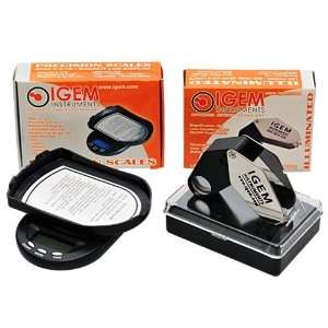   IGEM Gold Gram Jewelry Scale 20x Lighted Loupe Kit