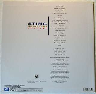 Japan LD STING The Soul Cages Concert 1991 Bring on The Night, Mad 
